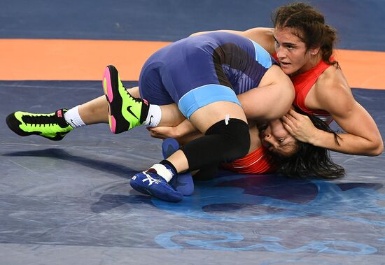 2016 Summer Olympics. Freestyle wrestling. Women. Day One