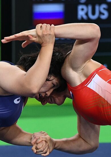 2016 Summer Olympics. Freestyle wrestling. Women. Day One