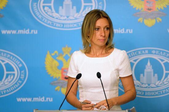 Briefing with Russian Foreign Affairs Ministry Spokesperson Maria Zakharova