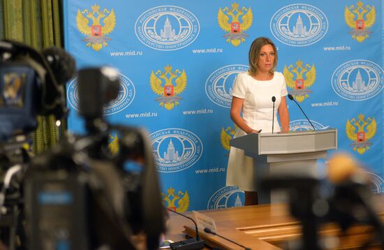 Briefing with Russian Foreign Affairs Ministry Spokesperson Maria Zakharova