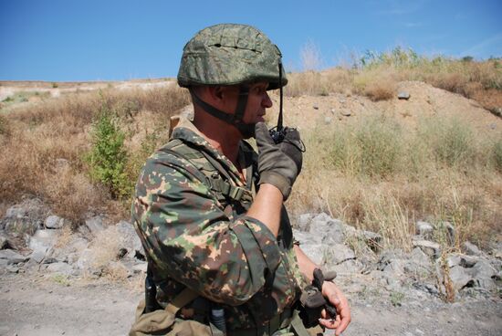 Military exercise in Donetsk