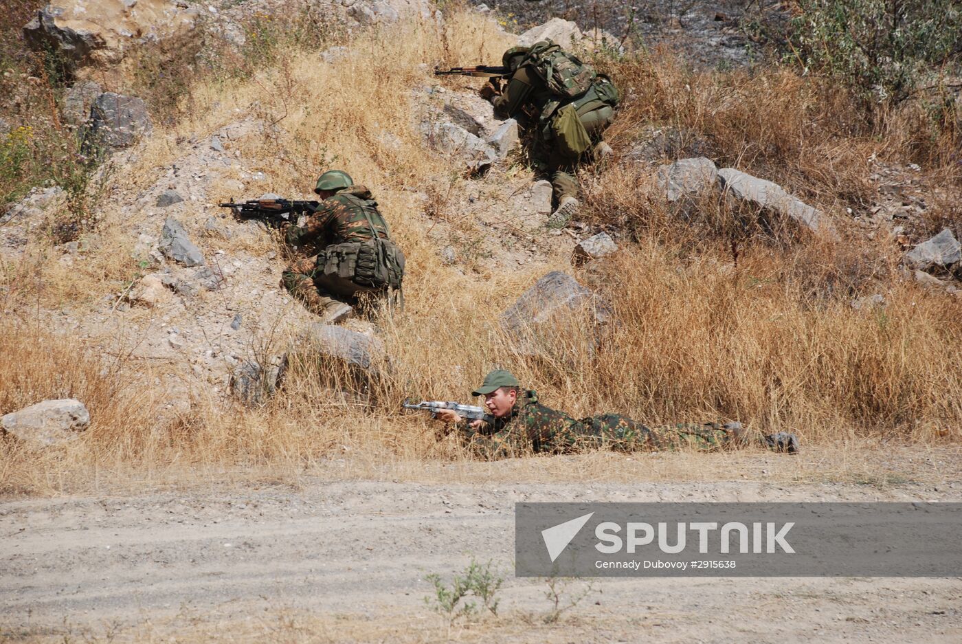 Military exercise in Donetsk