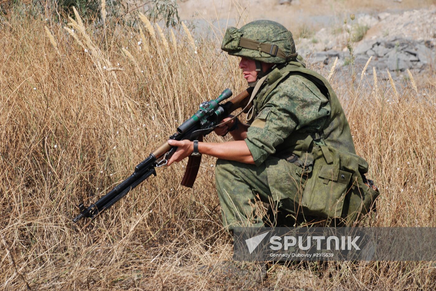 Military exercise in Donetsk