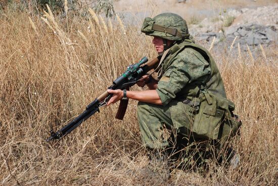 Military exercise in Donetsk