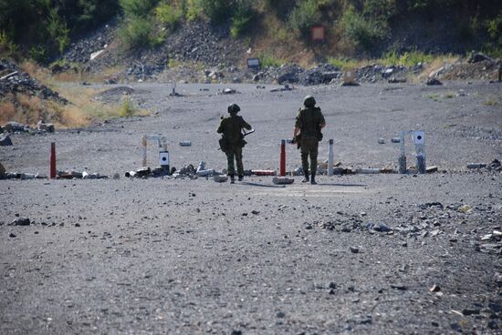 Military exercise in Donetsk