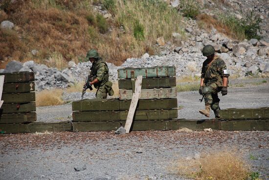 Military exercise in Donetsk