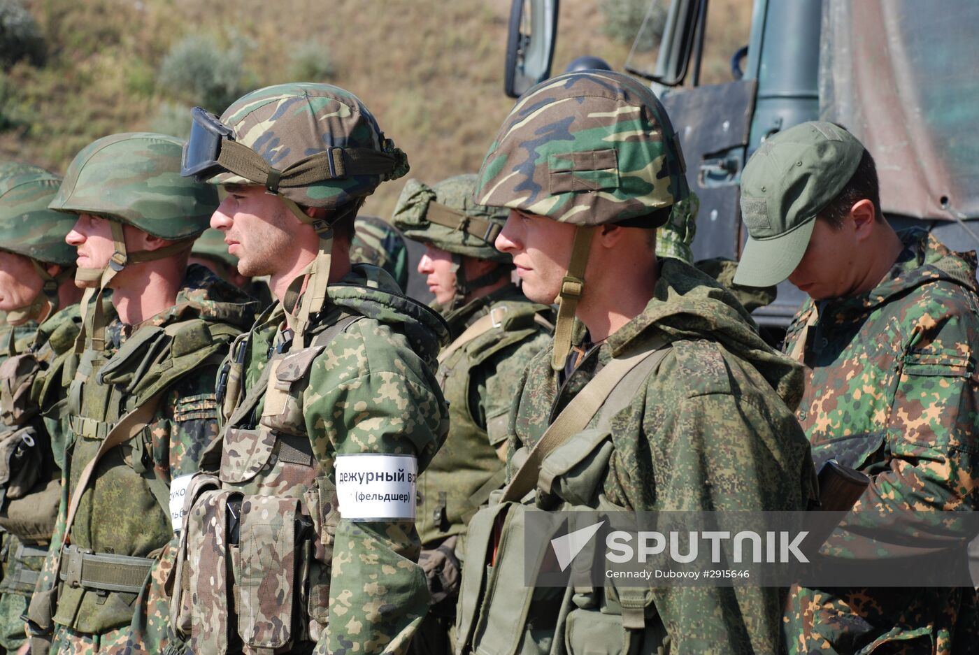 Military exercise in Donetsk