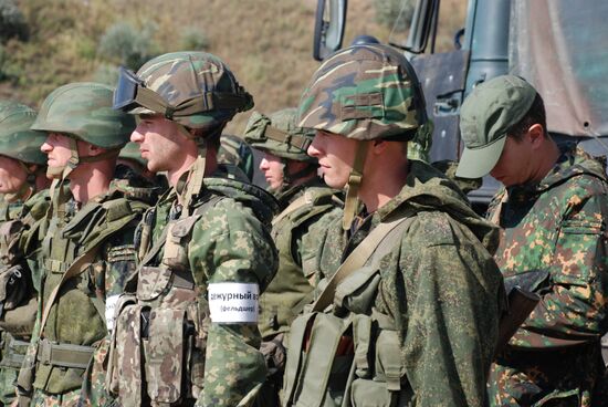 Military exercise in Donetsk