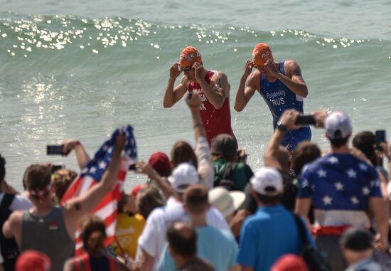 2016 Summer Olympics. Men's triathlon