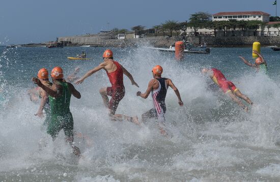 2016 Summer Olympics. Men's triathlon