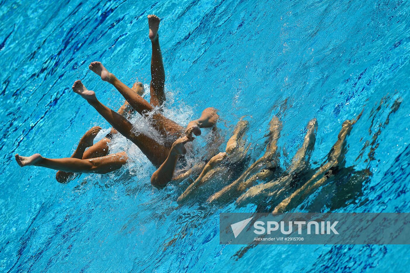 2016 Summer Olympics. Synchronized swimming teams. Technical routine