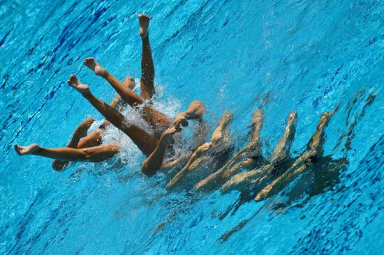 2016 Summer Olympics. Synchronized swimming teams. Technical routine