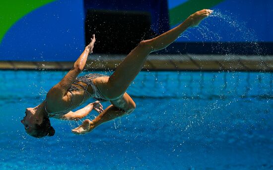 2016 Summer Olympics. Synchronized swimming groups. Technical routine