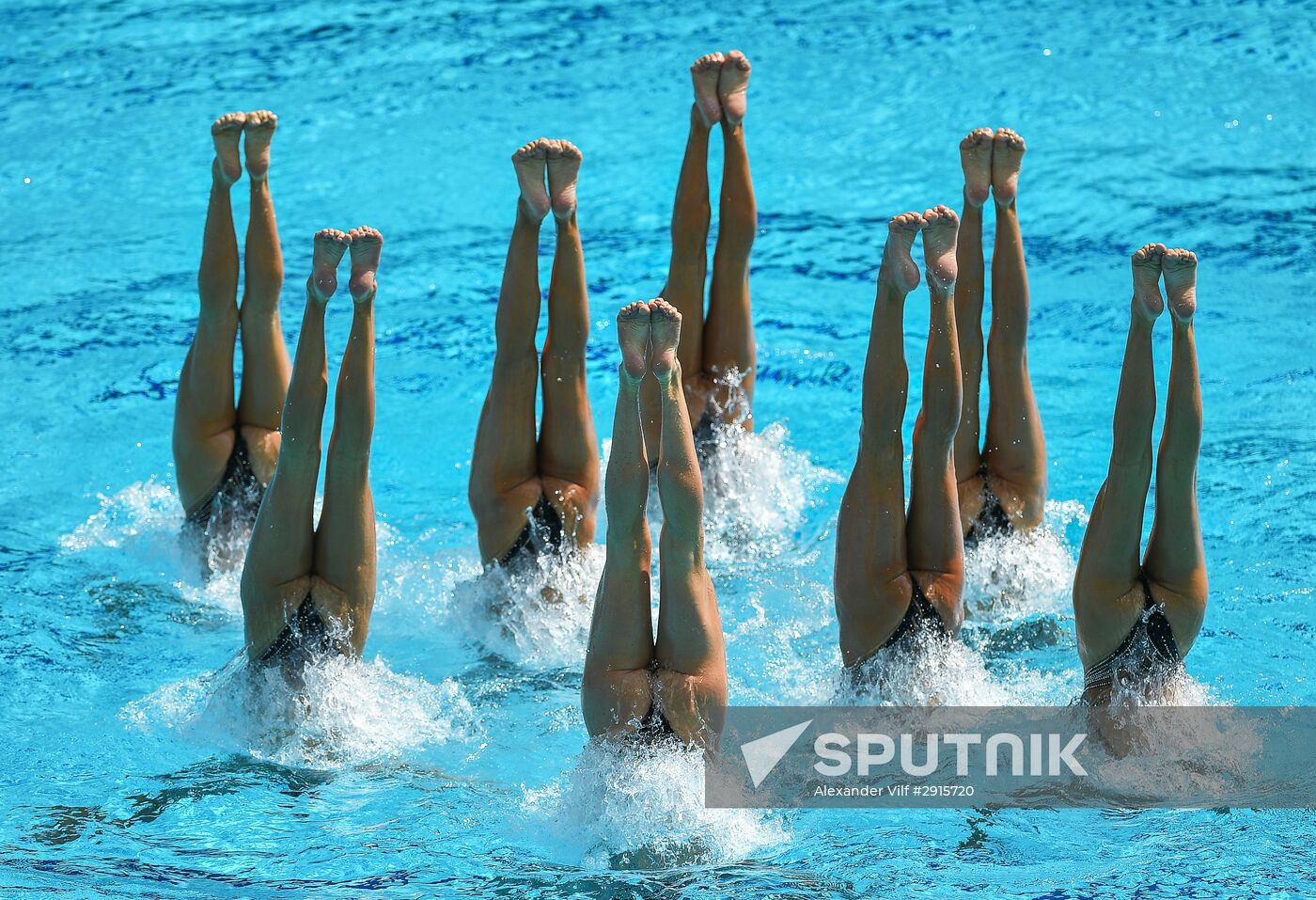 2016 Summer Olympics. Synchronized swimming teams. Technical routine