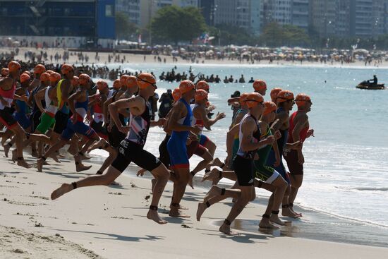 2016 Summer Olympics. Men's triathlon