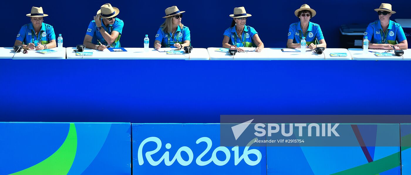 2016 Summer Olympics. Synchronized swimming groups. Technical routine