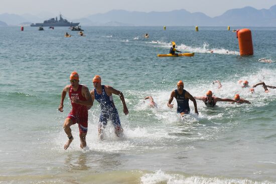 2016 Summer Olympics. Men's triathlon