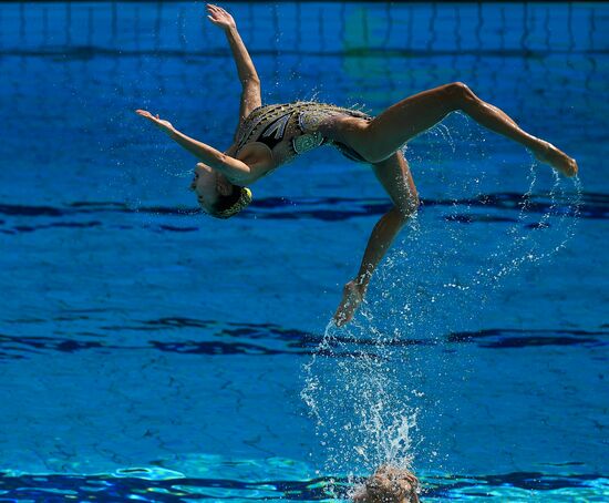 2016 Summer Olympics. Synchronized swimming groups. Technical routine