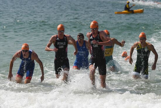 2016 Summer Olympics. Men's triathlon