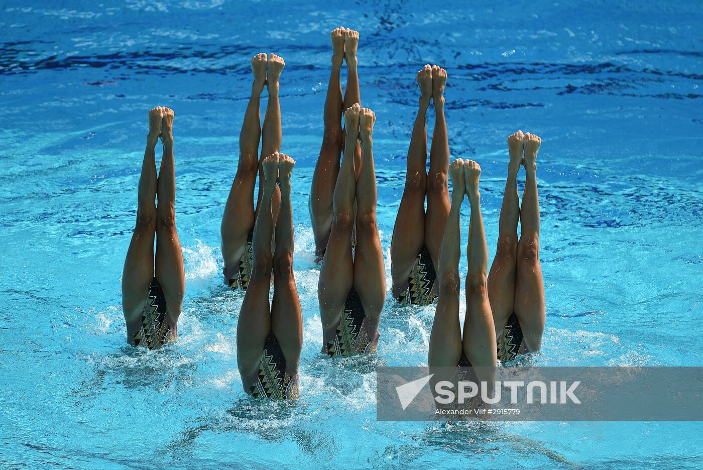 2016 Summer Olympics. Synchronized swimming groups. Technical routine