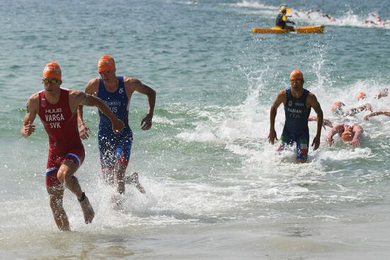 2016 Summer Olympics. Men's triathlon