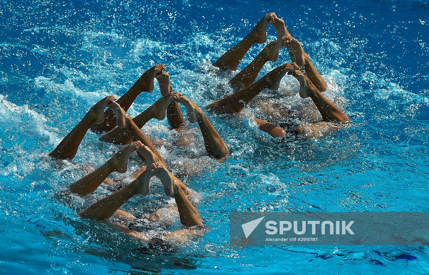 2016 Summer Olympics. Synchronized swimming groups. Technical routine