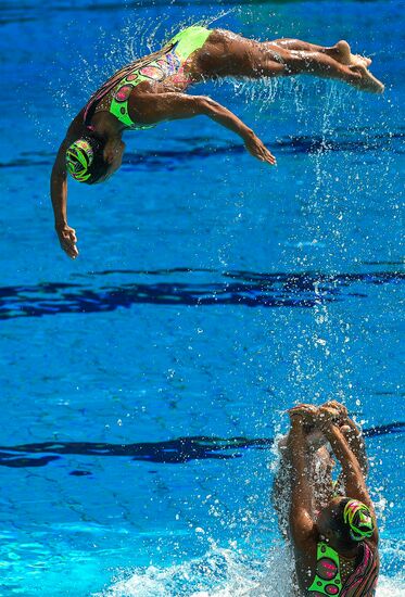 2016 Summer Olympics. Synchronized swimming groups. Technical routine