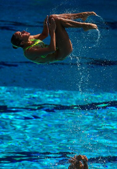 2016 Summer Olympics. Synchronized swimming groups. Technical routine