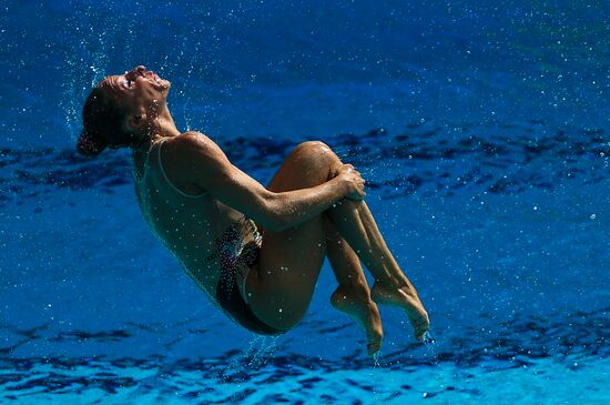 2016 Summer Olympics. Synchronized swimming groups. Technical routine