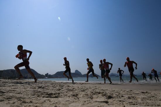 2016 Summer Olympics. Men's triathlon