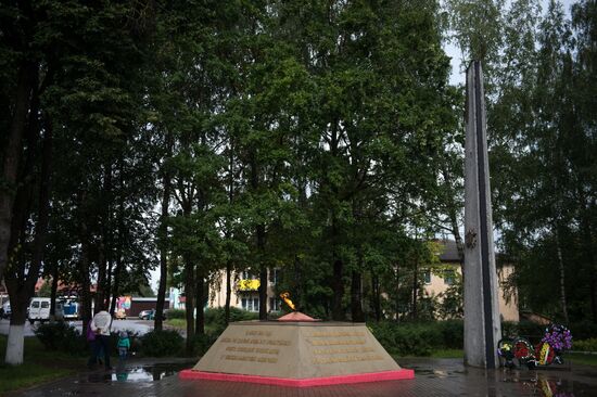 Eternal Flame in Idritsa village