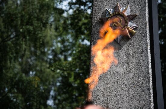 Eternal Flame in Idritsa village