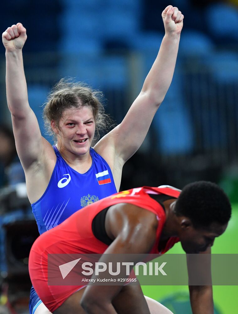 2016 Summer Olympics. Freestyle wrestling. Women. Day Two