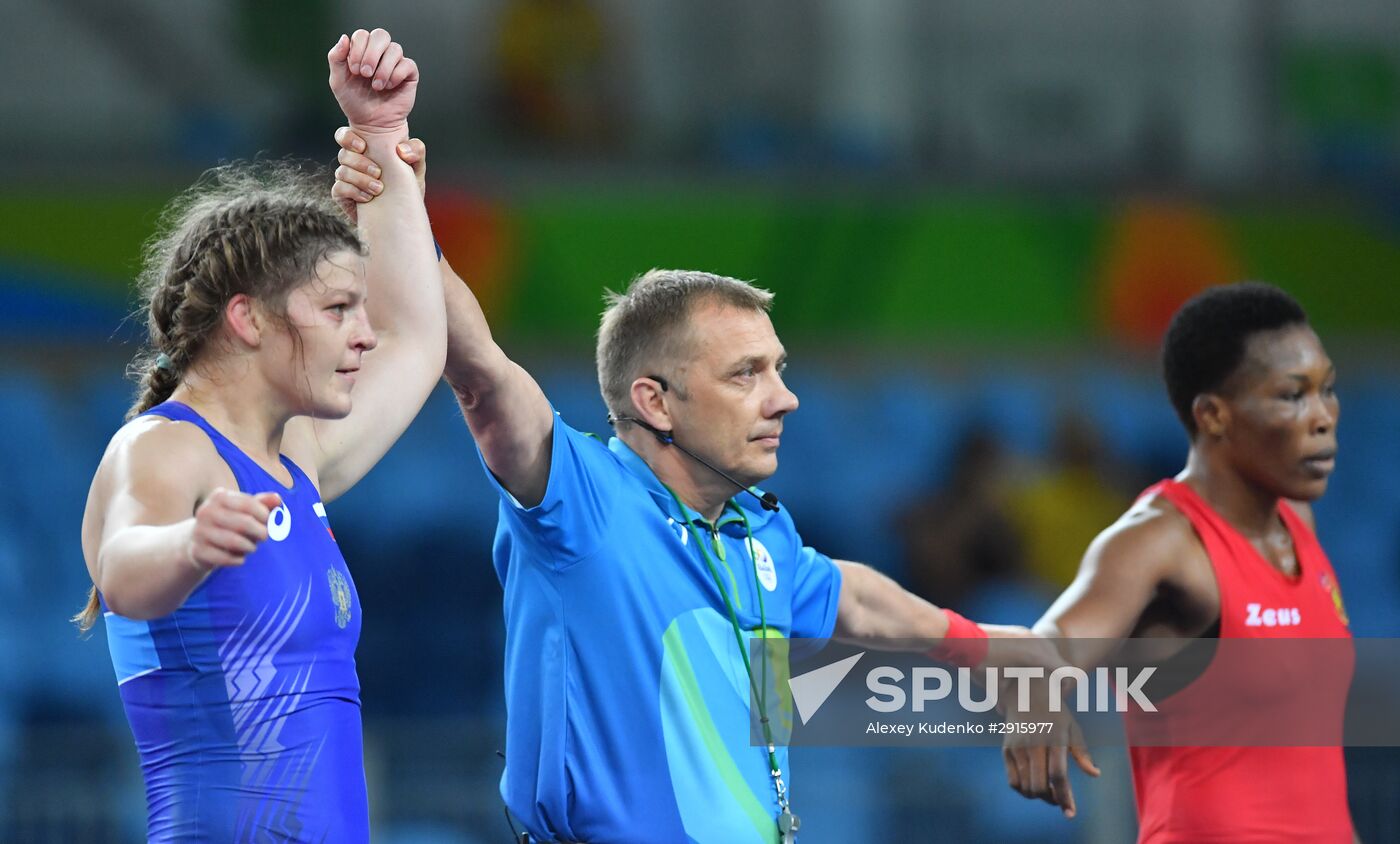 2016 Summer Olympics. Freestyle wrestling. Women. Day Two