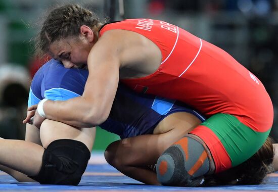 2016 Summer Olympics. Freestyle wrestling. Women. Day Two