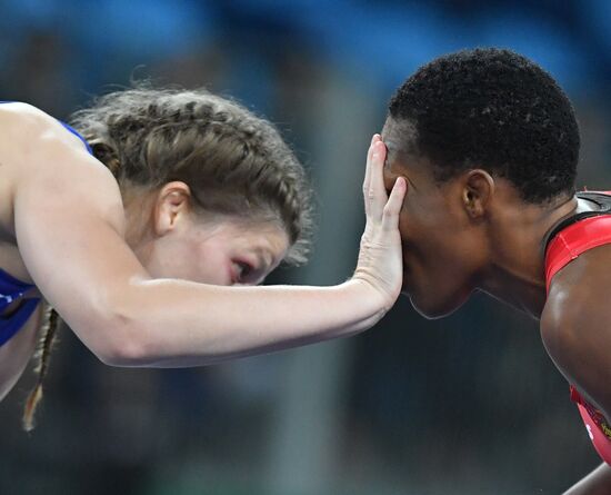 2016 Summer Olympics. Freestyle wrestling. Women. Day Two