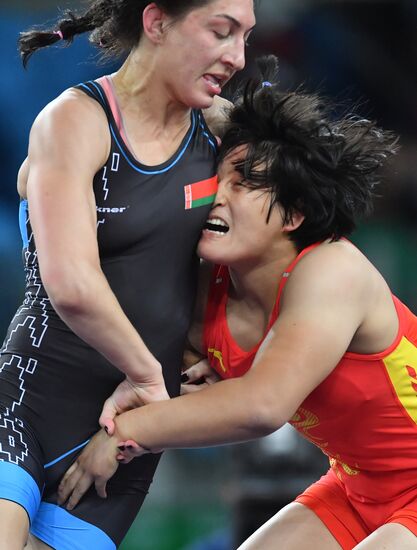 2016 Summer Olympics. Freestyle wrestling. Women. Day Two