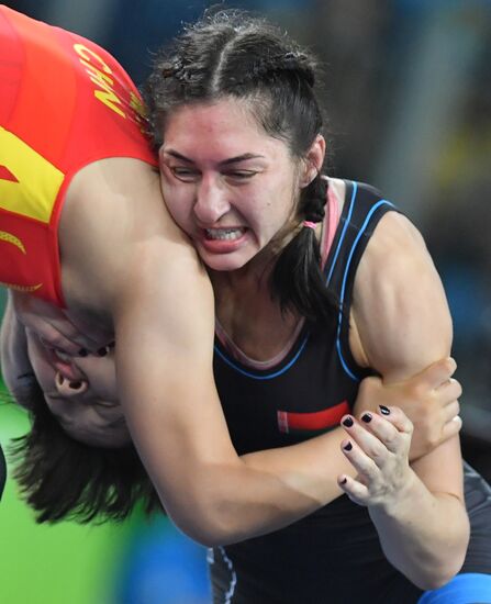 2016 Summer Olympics. Freestyle wrestling. Women. Day Two