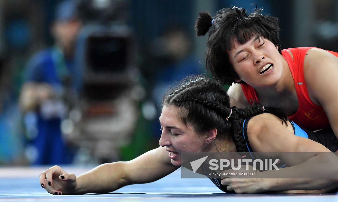 2016 Summer Olympics. Freestyle wrestling. Women. Day Two