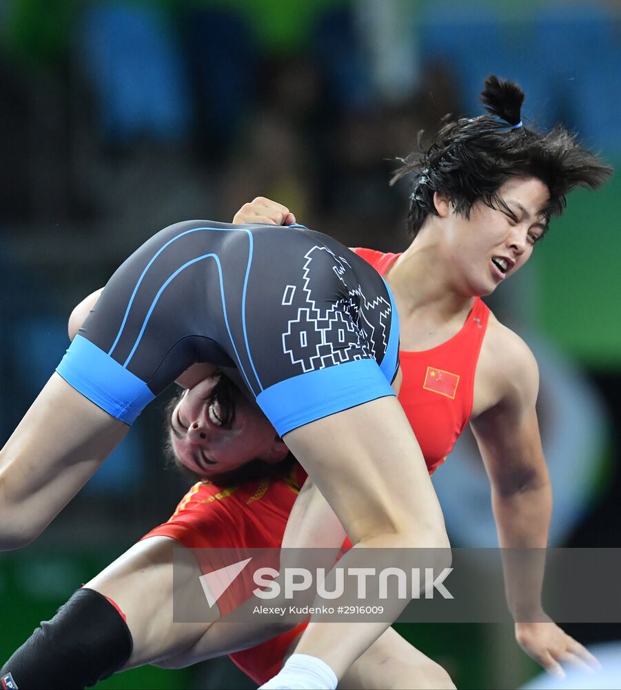 2016 Summer Olympics. Freestyle wrestling. Women. Day Two