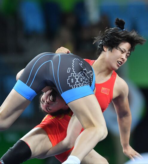 2016 Summer Olympics. Freestyle wrestling. Women. Day Two