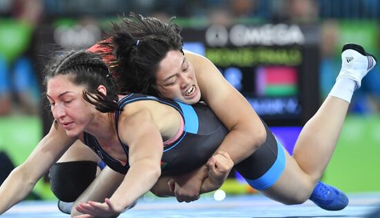 2016 Summer Olympics. Freestyle wrestling. Women. Day Two