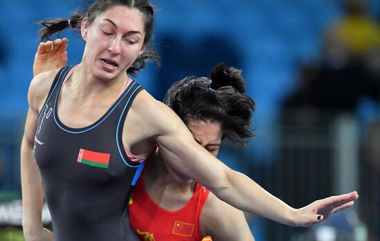 2016 Summer Olympics. Freestyle wrestling. Women. Day Two