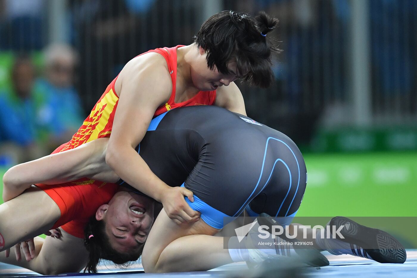 2016 Summer Olympics. Freestyle wrestling. Women. Day Two