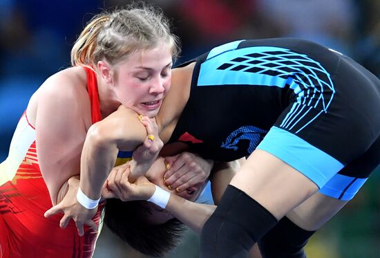 2016 Summer Olympics. Freestyle wrestling. Women. Day Two