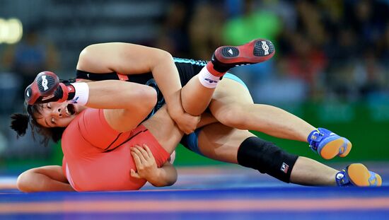 2016 Summer Olympics. Freestyle wrestling. Women. Day Two