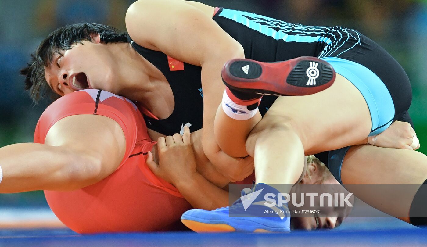 2016 Summer Olympics. Freestyle wrestling. Women. Day Two