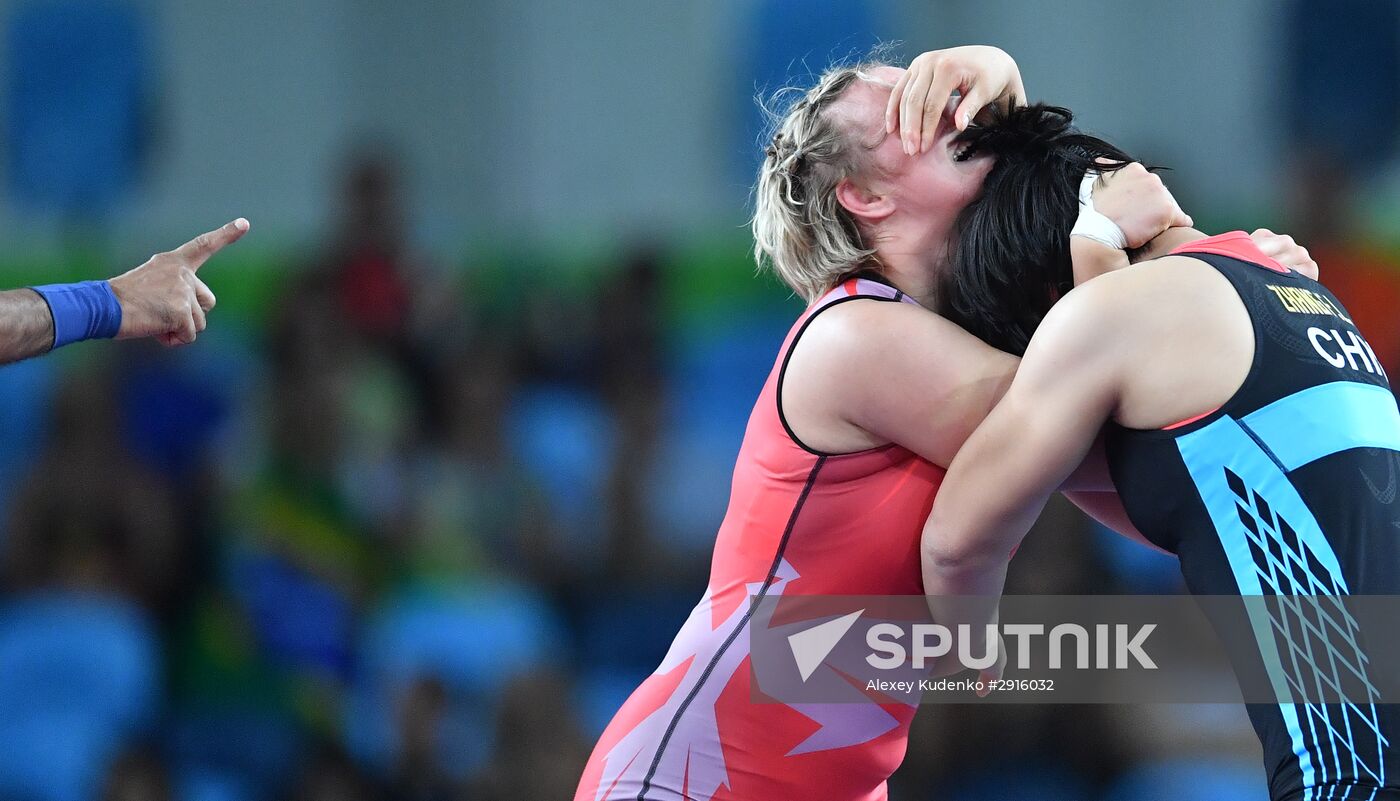 2016 Summer Olympics. Freestyle wrestling. Women. Day Two