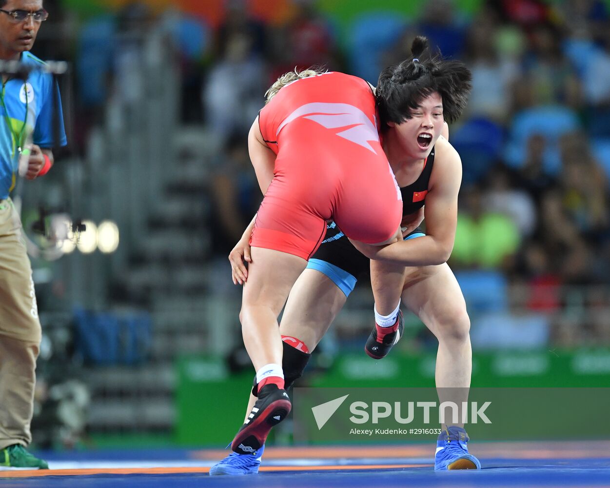 2016 Summer Olympics. Freestyle wrestling. Women. Day Two