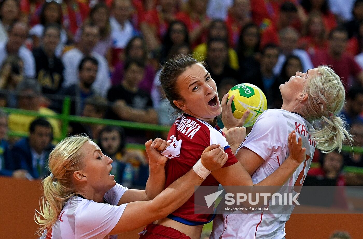 2016 Summer Olympics. Handball. Women. Norway vs. Russia